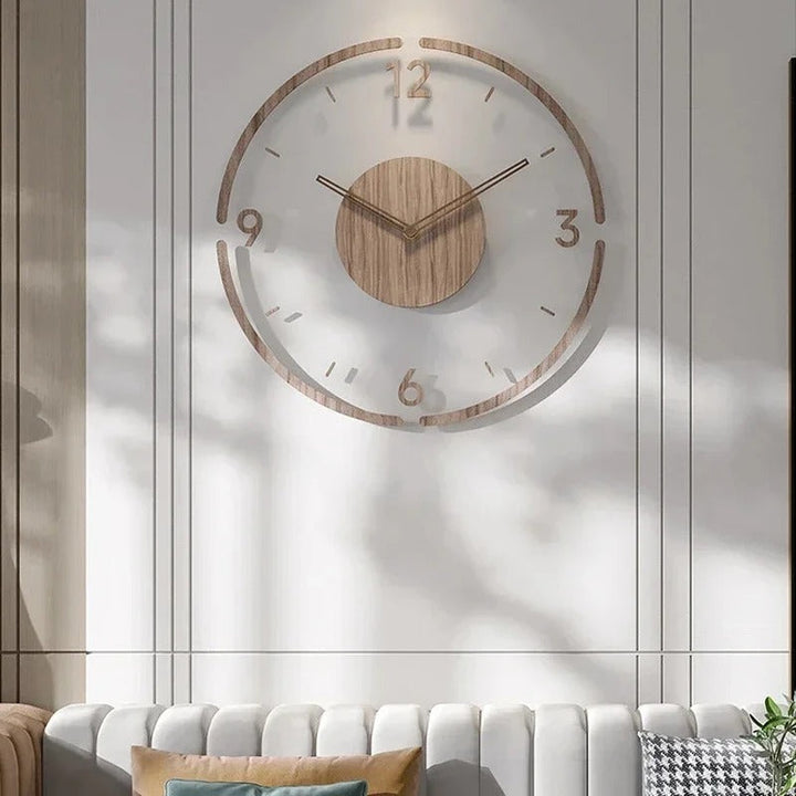 Nordische Holz-Wanduhr – Zeitlose Minimalismus | Karnz