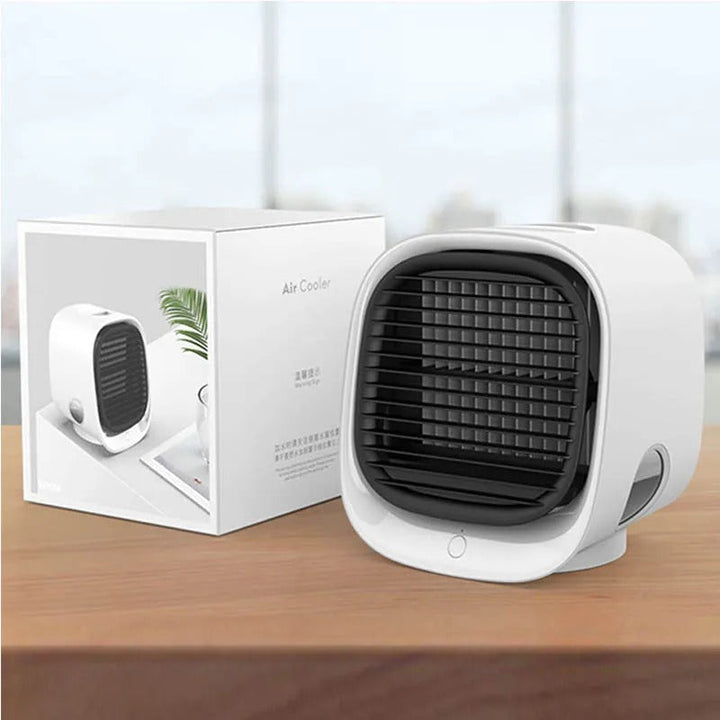 Kompakte Klimaanlage | 2-in-1 Luftkühler und Luftbefeuchter für zu Hause oder das Büro