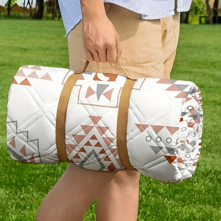 Picknickkorb mit Karomuster – wasserdicht und faltbar | Ideal für Park, Strand und Camping