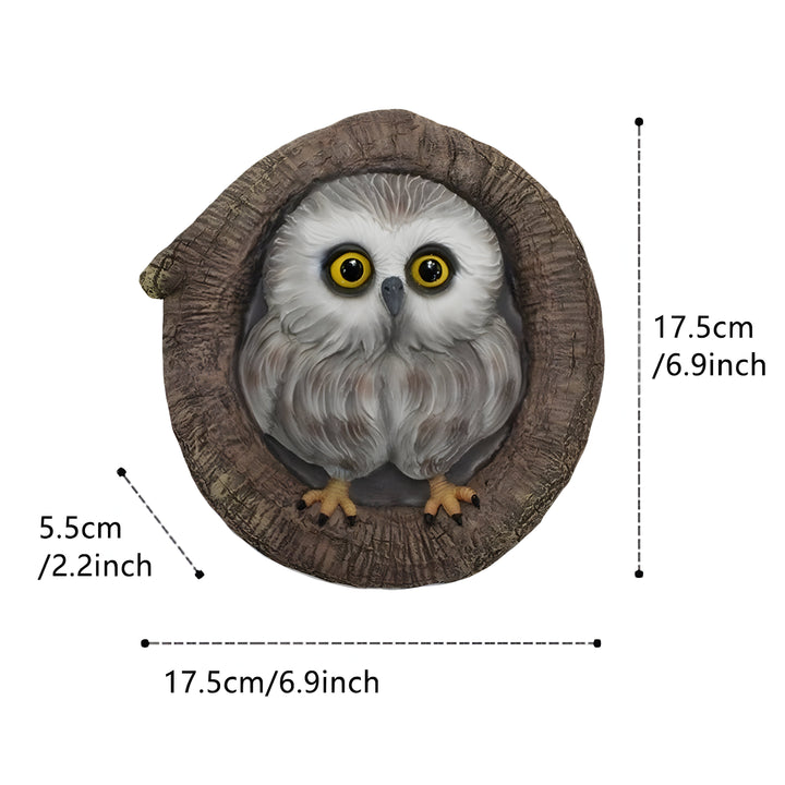MysticOwl Ornament – Dekorative Eulenstatue aus Kunstharz