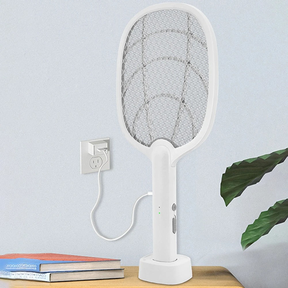 Wiederaufladbarer 2-in-1 Elektrischer Fliegenfänger und Insektenvernichter – 2500V ohne Chemikalien | Karnz