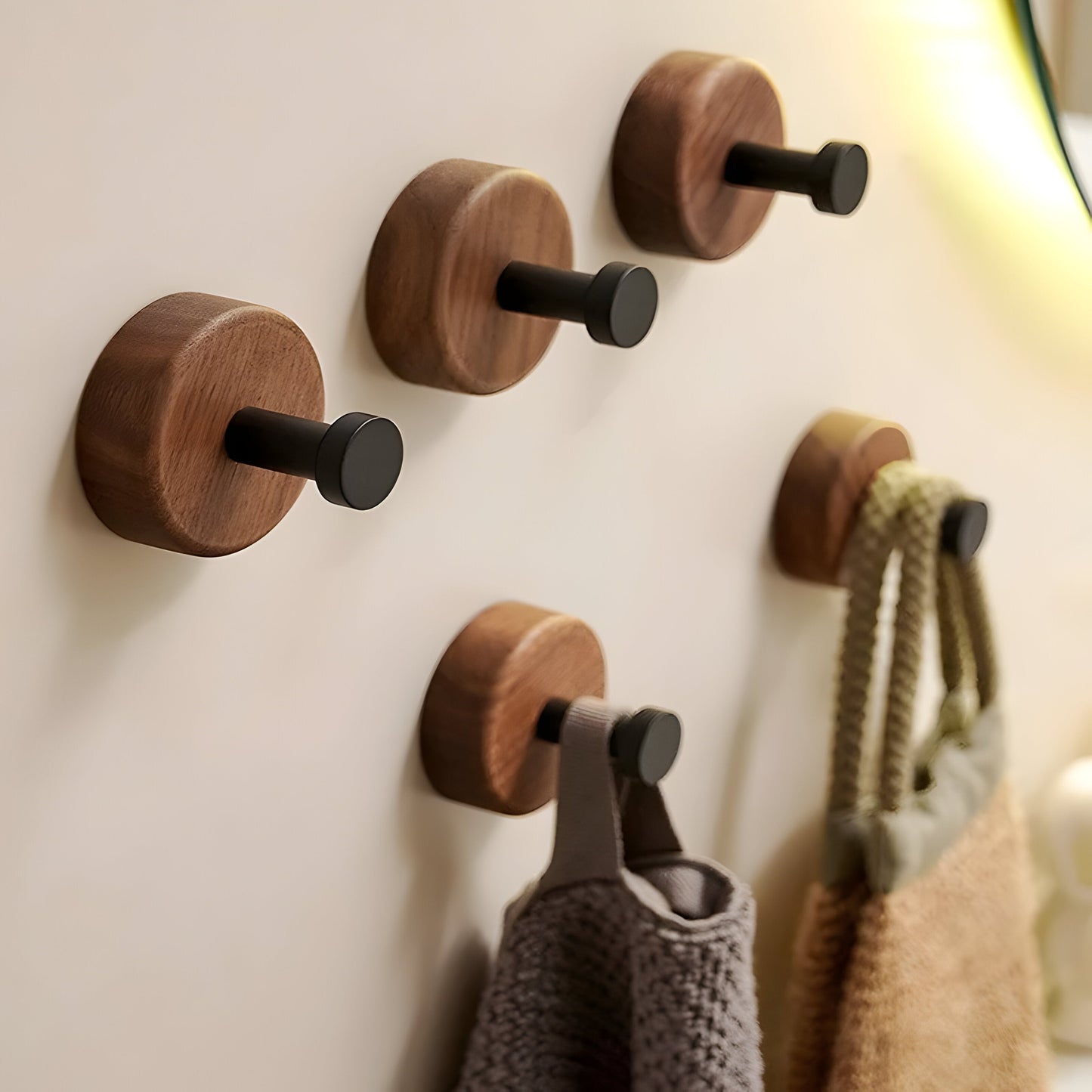 WoodenGrip Haken - Holz-Wandhaken im nordischen Stil | Karnz