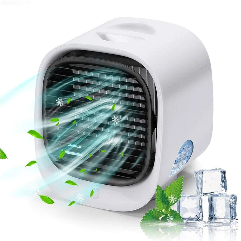 Kompakte Klimaanlage | 2-in-1 Luftkühler und Luftbefeuchter für zu Hause oder das Büro