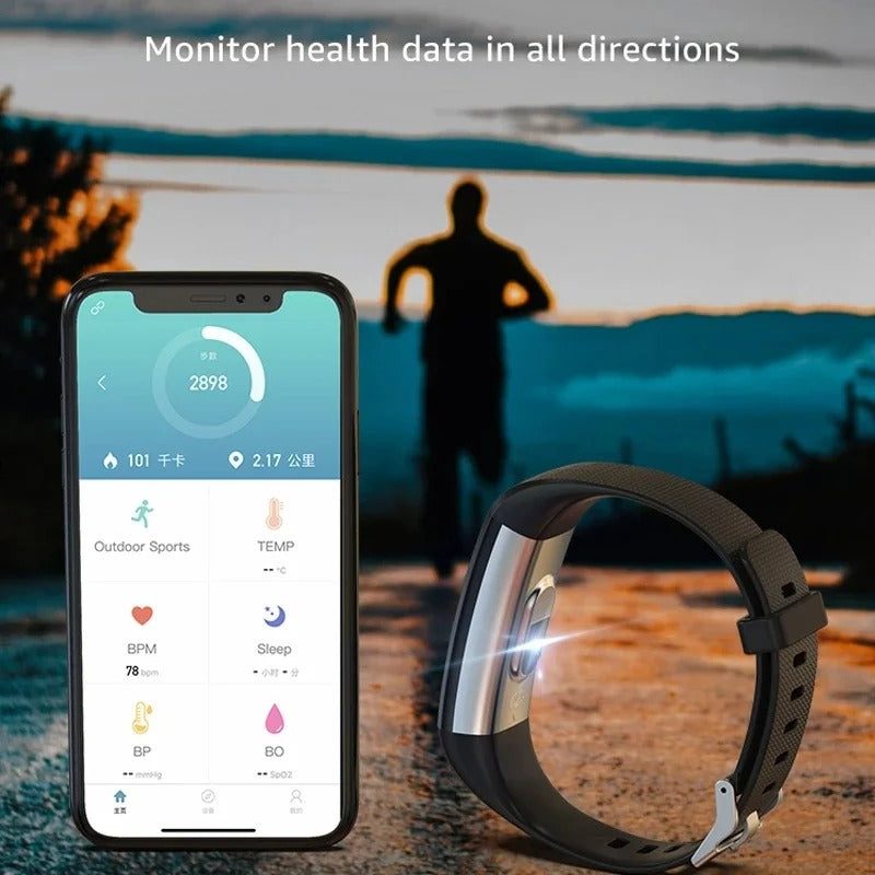 Sandsberg | Smartwatch mit Blutdruck- und Herzfrequenzüberwachung – Fitness Tracker für Frauen