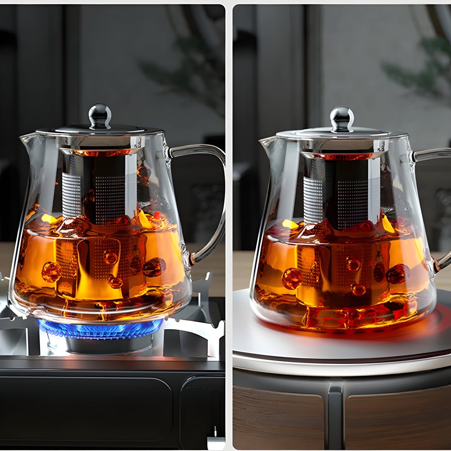 CrystalBrew-Becher – Hitzebeständiges Glas mit Edelstahlfilter
