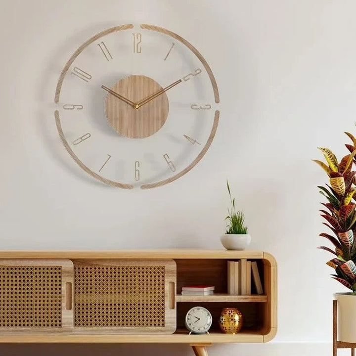 Nordische Holz-Wanduhr – Zeitlose Minimalismus | Karnz