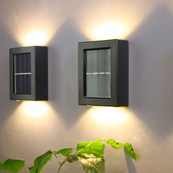 Karnz | SolarGlow Luxe Solar-Wandlampen – Kabellos, Stilvoll & Bereit Für Hitze Abende