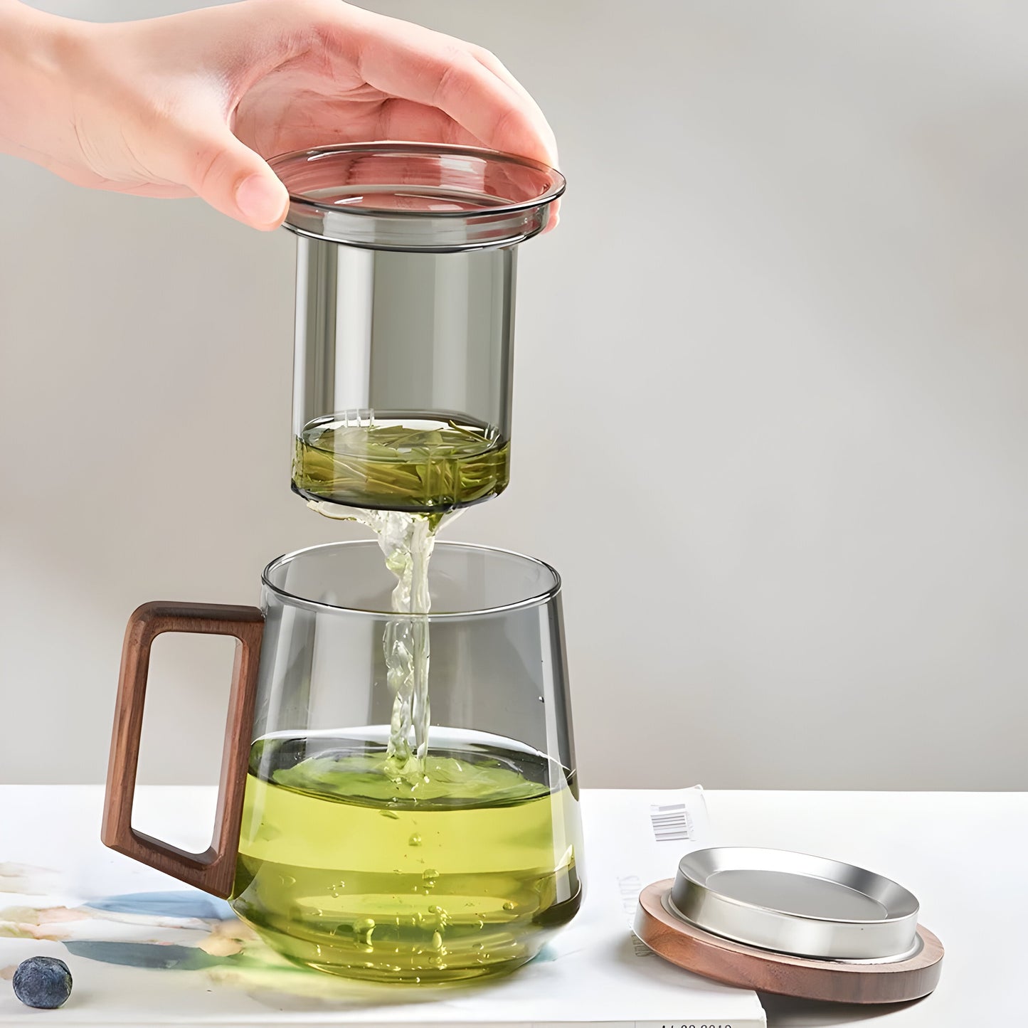 ArtisanBrew Cup – Hitzebeständige Teetasse aus Glas