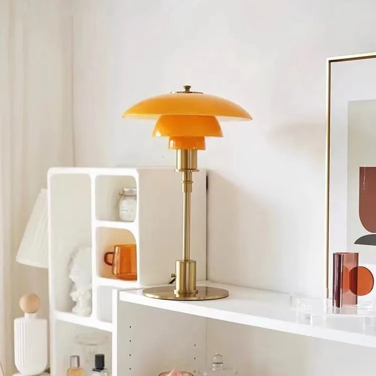 Nordische Glas Tischlampe – Minimalistische LED-Lampe für zu Hause | Karnz