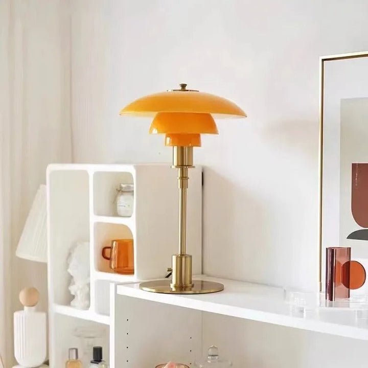 Nordische Glas Tischlampe – Minimalistische LED-Lampe für zu Hause | Karnz