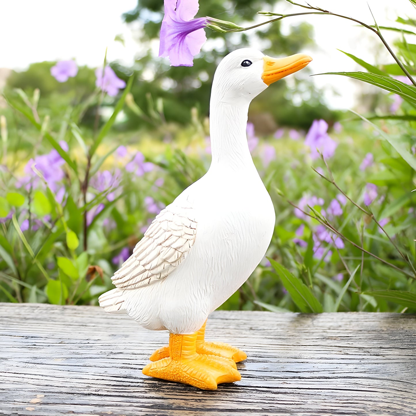 PuddlePals Skulptur – Bauernhaus Stil Ente & Gans Figur | Karnz