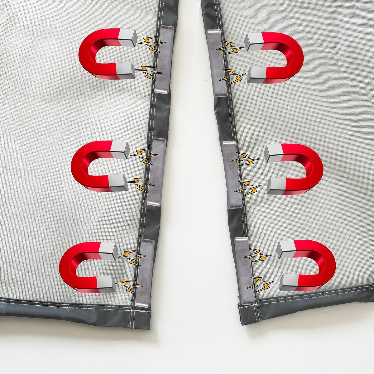 Slim Magnetic Insektentürvorhang – Selbstschließend | Karnz