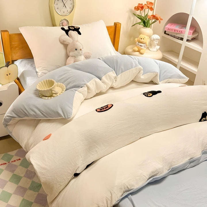 CloudComfort Bettzeug-Set – Komfortables und hautfreundliches Lucky Cat Bettzeug