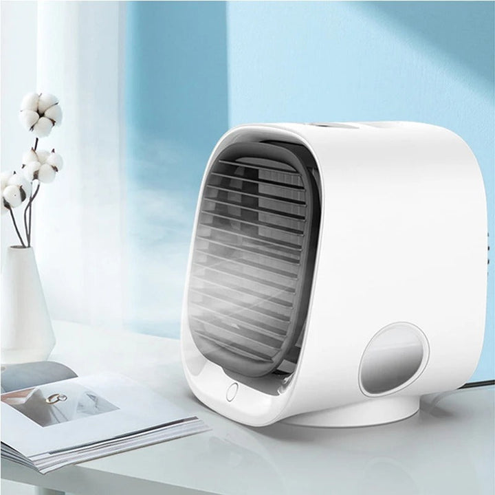 Kompakte Klimaanlage | 2-in-1 Luftkühler und Luftbefeuchter für zu Hause oder das Büro