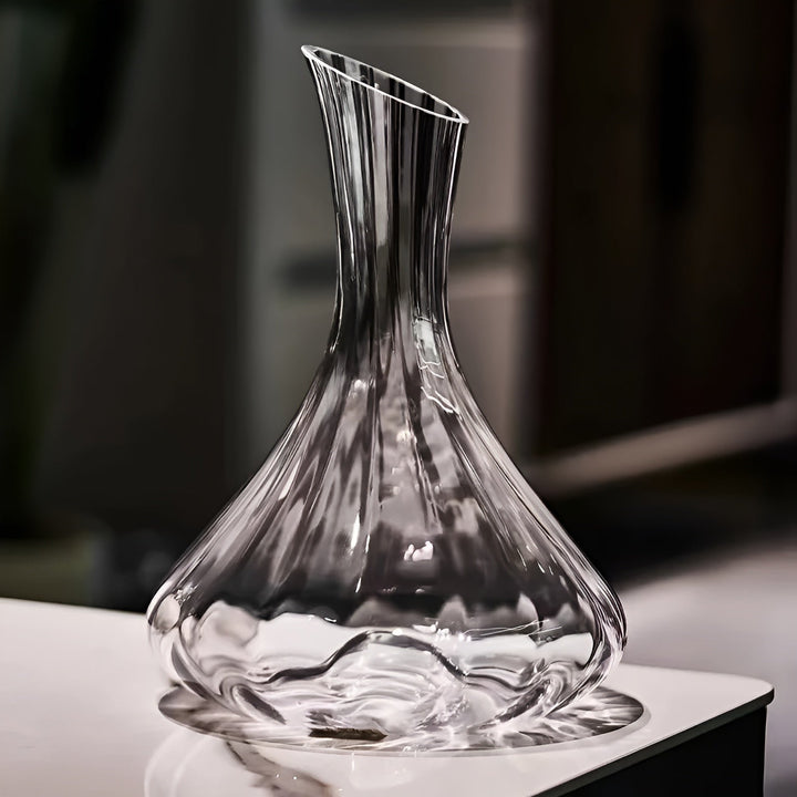 Kompakte Weindekanter aus Glas – Auslaufsicher und tragbar | Ideal für Reisen | Karnz