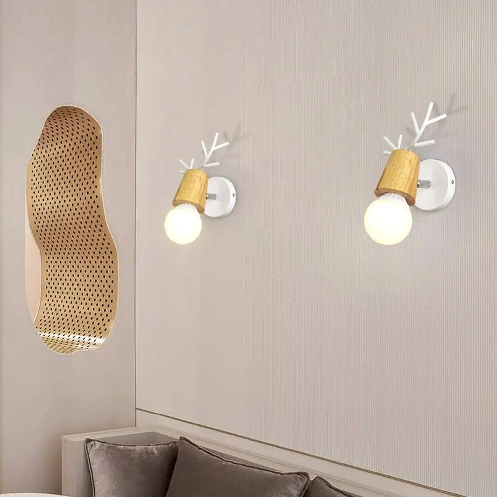 Deer Antler Wand Nachttischlampe Wandleuchte im nordischen Stil Design | Karnz