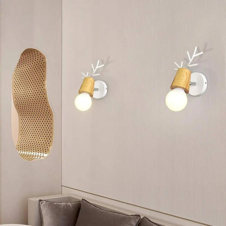 Deer Antler Wand Nachttischlampe Wandleuchte im nordischen Stil Design | Karnz
