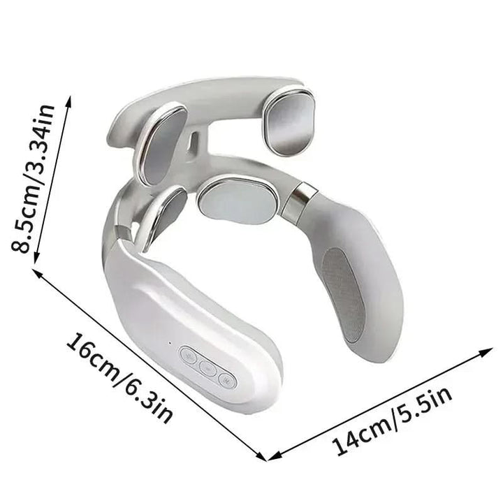 4-in-1 Nackenmassagegerät mit Wärme- und Vibrationsfunktion