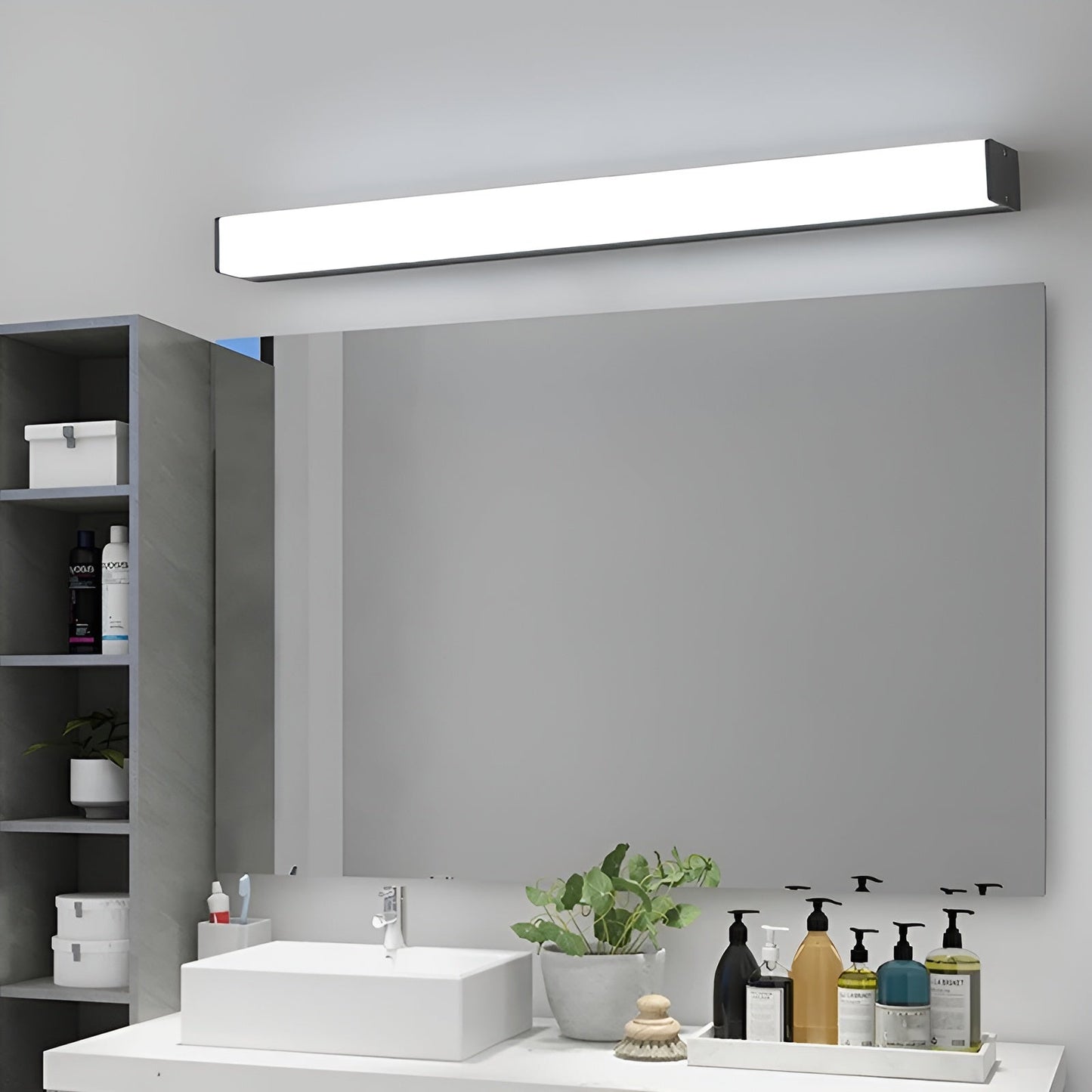Langstreifen-Wandspiegelbeleuchtung – Superhelle Acrylleuchte für Badezimmer | Modernes Design für Zuhause und Hotels