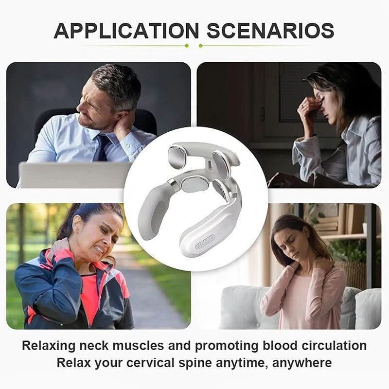 4-in-1 Nackenmassagegerät mit Wärme- und Vibrationsfunktion