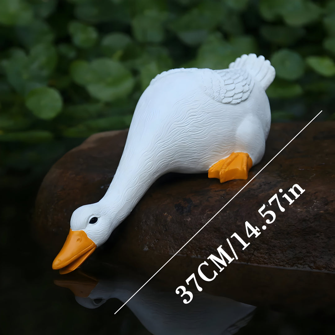 PuddlePals Skulptur – Enten- und Gänsefigur im Landhausstil