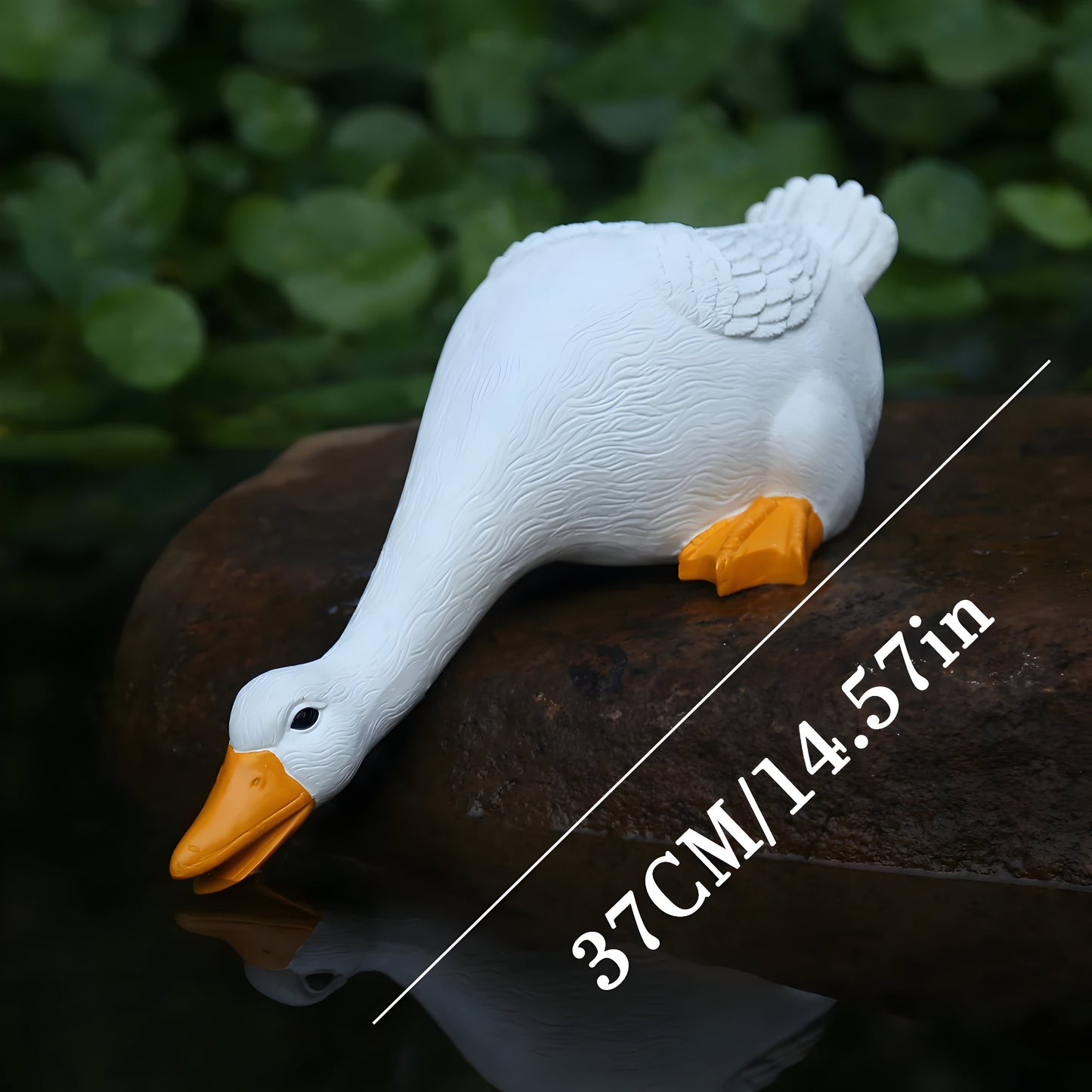 PuddlePals Skulptur – Bauernhaus Stil Ente & Gans Figur | Karnz
