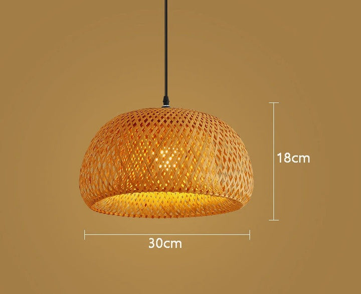 Bamboo-Lampe Handgestrickt Chinesischer Stil Weben | Karnz