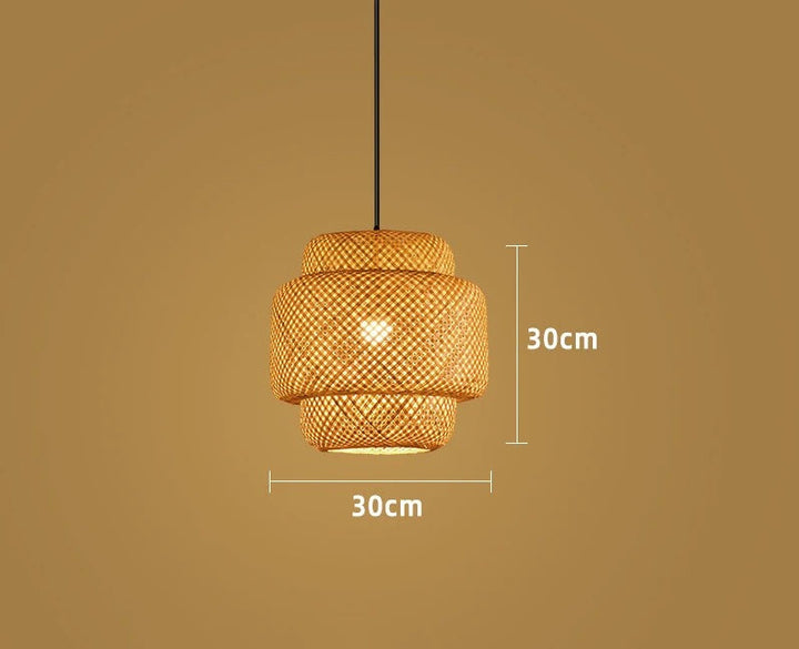 Bamboo-Lampe Handgestrickt Chinesischer Stil Weben | Karnz