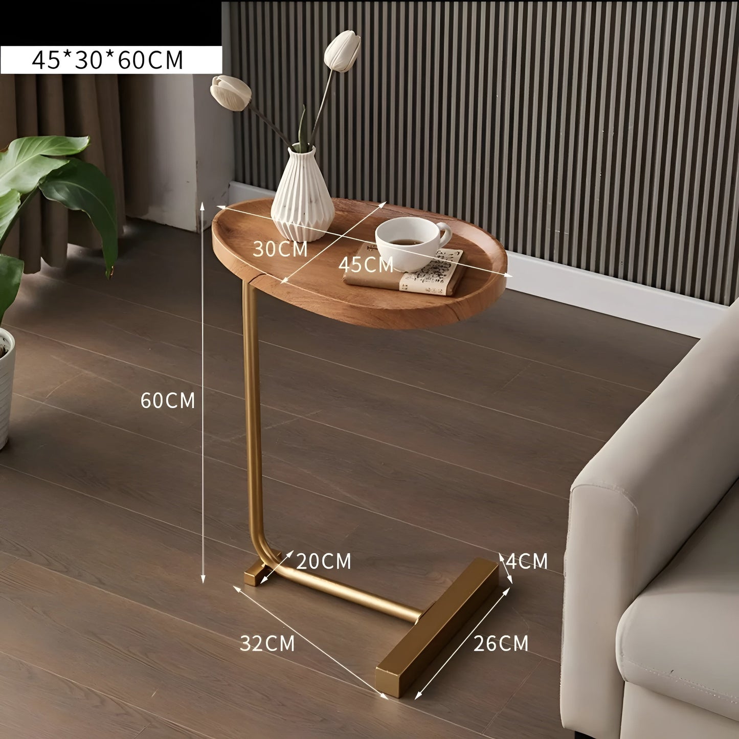 Kleinere rollbare Kaffeetisch – Stilvoll und vielseitig | Kompakt für Zuhause, Hotel oder Gästezimmer | Karnz