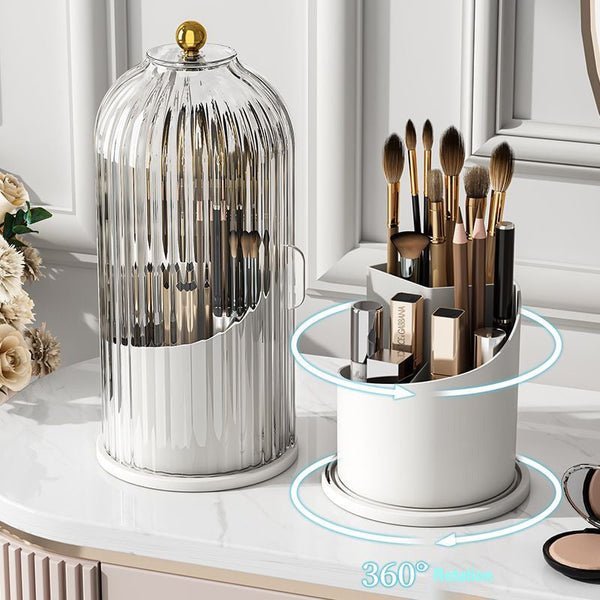360° Organizer Drehbar Praktisch Elegant Für Ihre Make-up-Pinsel | Karnz
