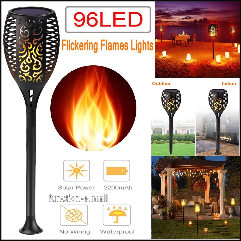 2 PCS Solar LED Taschenlampe Tanzflamme Edition | Karnz