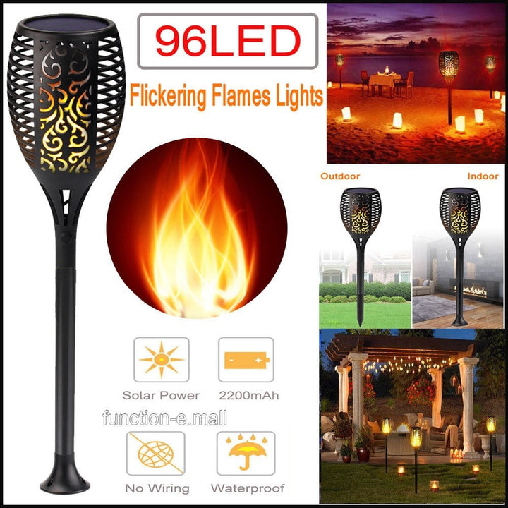 2 PCS Solar LED Taschenlampe Tanzflamme Edition | Karnz