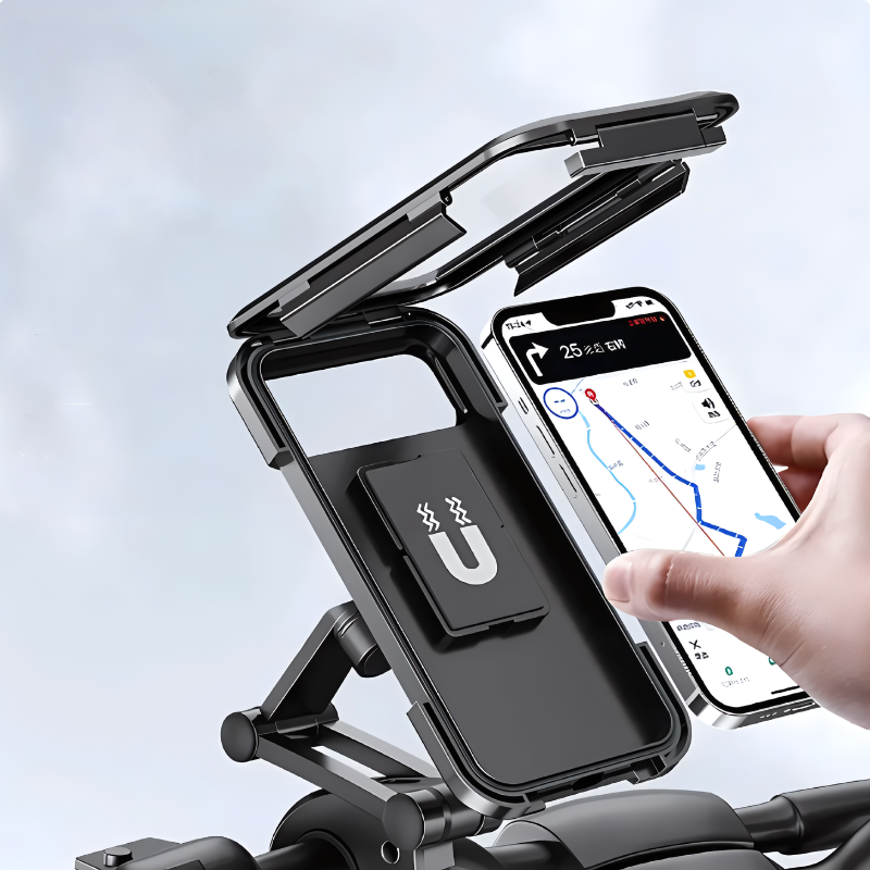 SafeRide Wasserdichter Handyhalter – 360° drehbar für Fahrrad und Regenwetter
