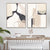 Abstract Beige Marble Geometric Shapes - Leinwand Wandkunstdruck