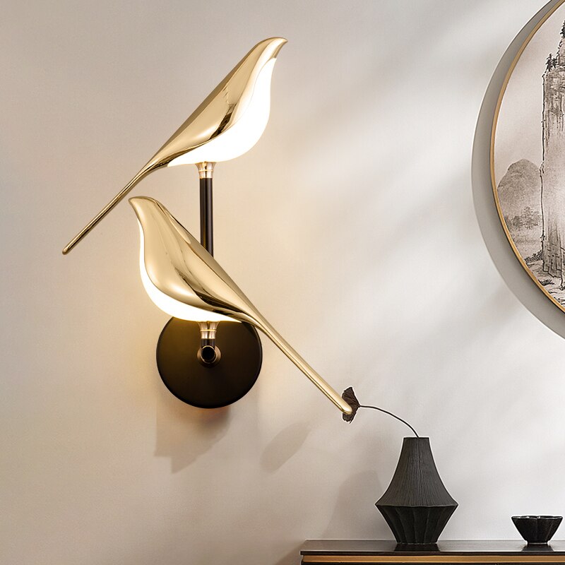 LumiBird - Skandinavische LED-Vogel Wandleuchte | Eleganz und Natur in Einem | Karnz