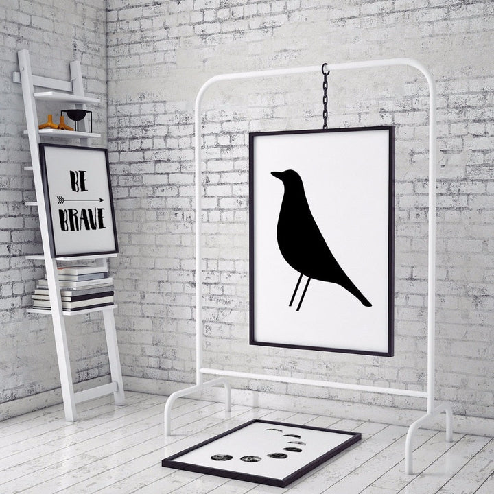 Eames Bird Nordisch Skandinavisch - Leinwand Wandkunst Druck