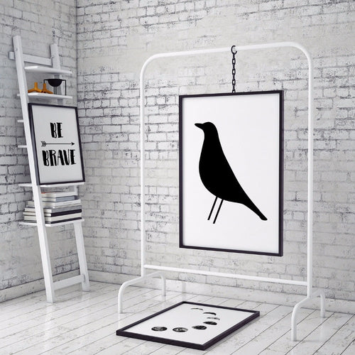 Eames Bird Nordisch Skandinavisch - Leinwand Wandkunst Druck