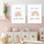 Boho Islamische Zitate Regenbogen Kinderzimmer - Leinwand Wandkunst Druck