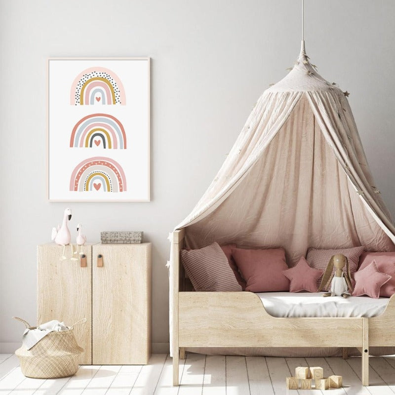 Du bist mein Sonnenschein – Regenbogen-Kinderzimmer – Leinwandbild