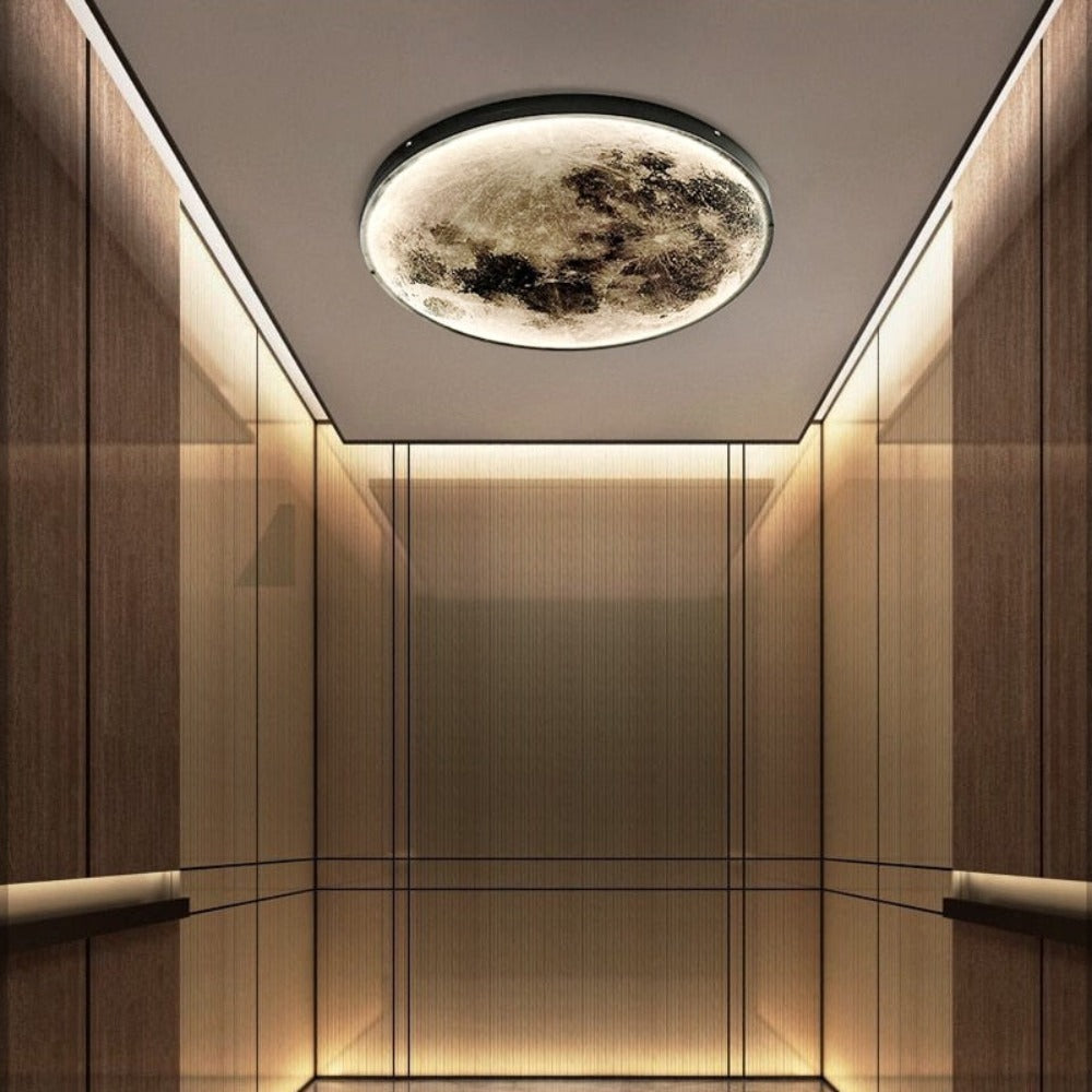 3D-LED-Decken- oder Wandleuchte mit Mond- oder Erdmotiv