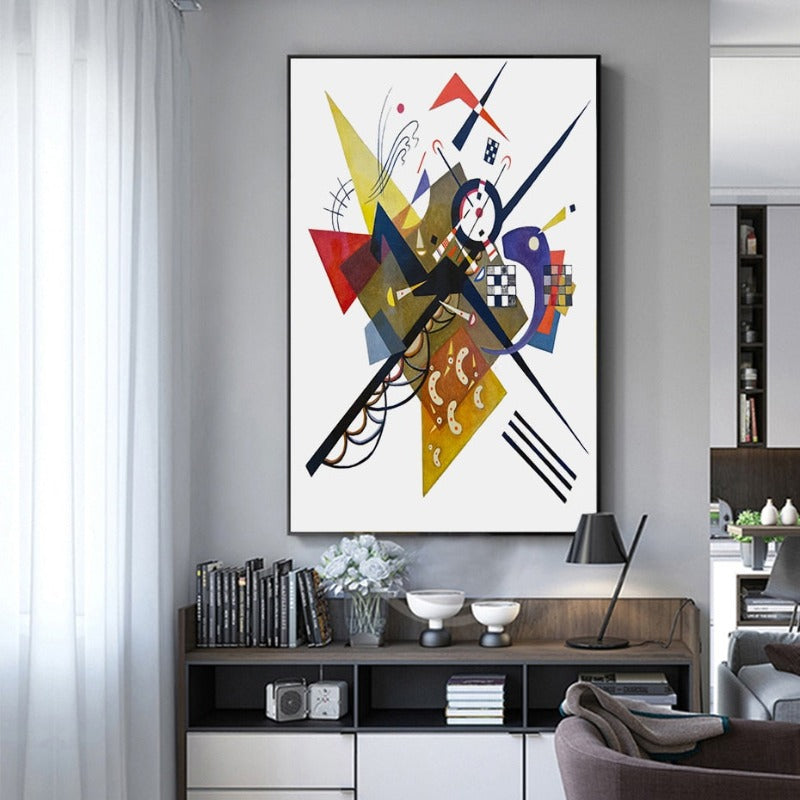 Vintage Wassily Kandinsky Berühmtes abstraktes Gemälde - Leinwanddruck