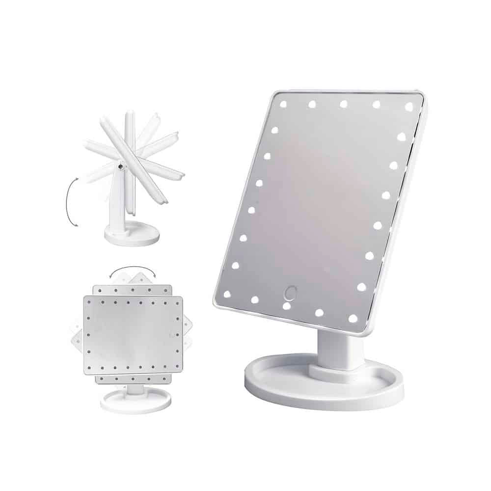 Schminkspiegel mit LED-Licht und Touch-Screen | Karnz