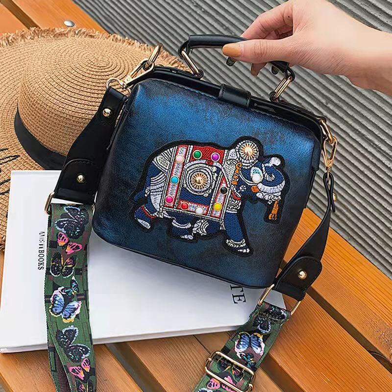 Bestickte Mandala Schultertasche – Leichtes Multi-Use Bohemian Design | Karnz