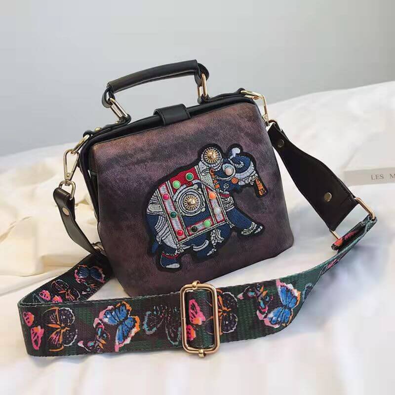 Bestickte Mandala Schultertasche – Leichtes Multi-Use Bohemian Design | Karnz