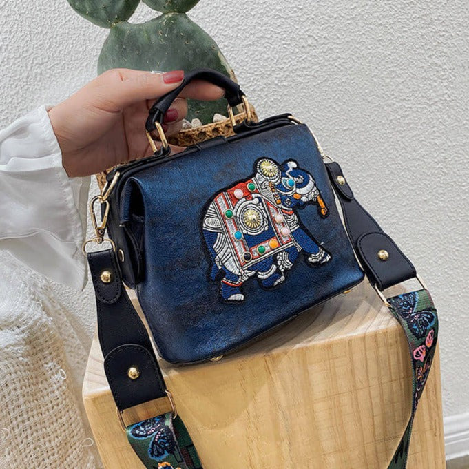Bestickte Mandala Schultertasche – Leichtes Multi-Use Bohemian Design | Karnz