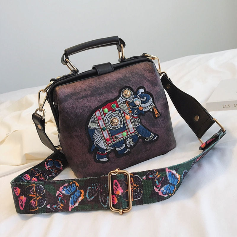 Bestickte Mandala Schultertasche – Leichtes Multi-Use Bohemian Design | Karnz
