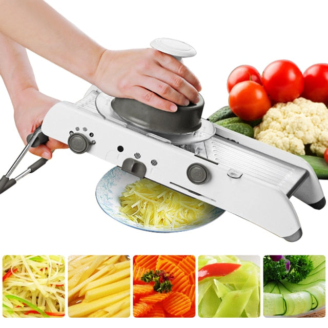 Mandoline Schneider Slicer Professioneller Reibe Mit Verstellbaren Klingen | Karnz