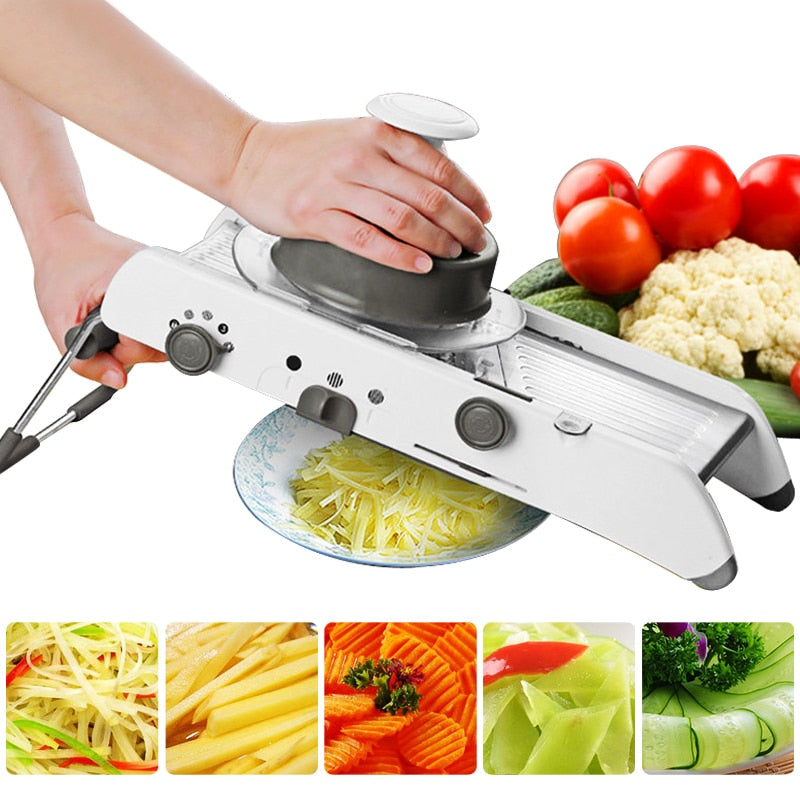 Mandoline Schneider Slicer Professioneller Reibe Mit Verstellbaren Klingen | Karnz