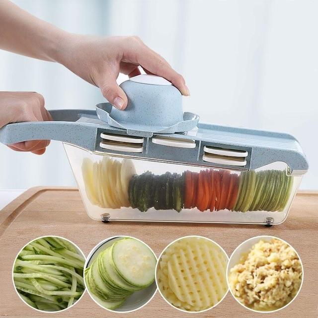Mandoline-Gemüseschneider mit Edelstahlklingen | Karnz