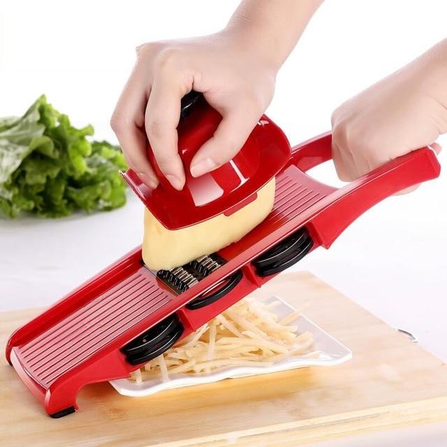 Mandoline-Gemüseschneider mit Edelstahlklingen | Karnz